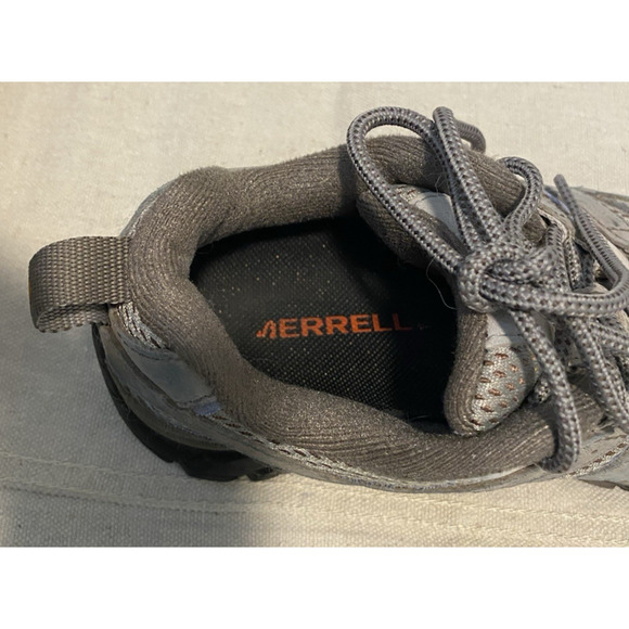 Merrell Vibram Hiking Shoes Womens Size US 6.5 EU 37 Gray Lace Up Athletic Shoes - Picture 7 of 10